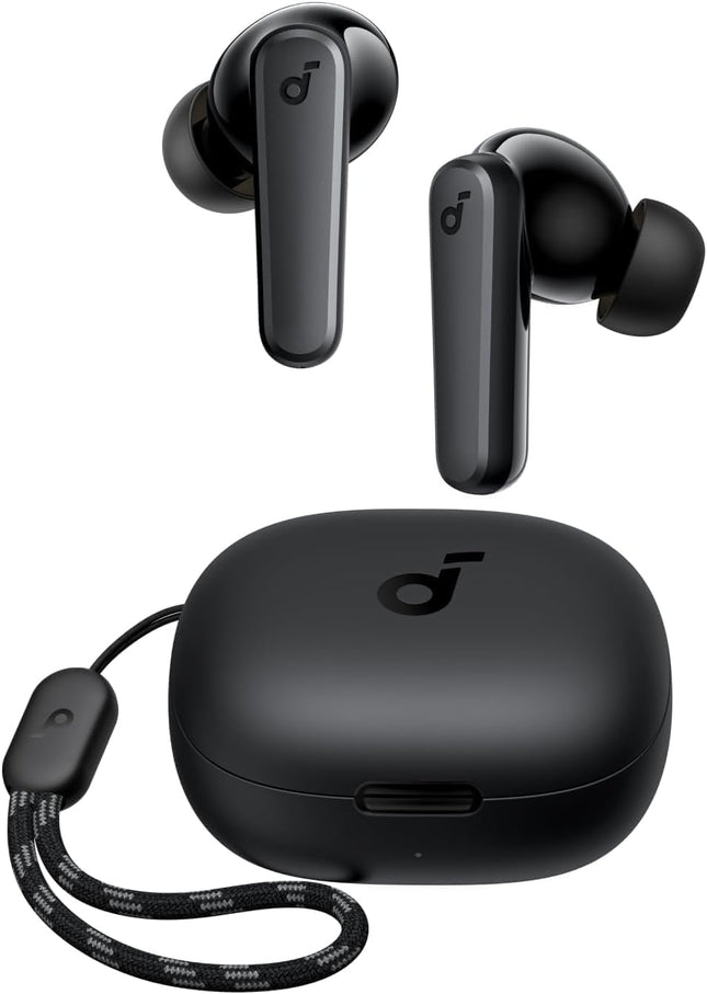 by Anker P20I True Wireless Earbuds, 10Mm Drivers with Big Bass, Bluetooth 5.3, 30H Long Playtime, IPX5 Water-Resistant, 2 Mics for AI Clear Calls, 22 Preset Eqs, Customization via App