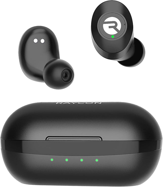 Everyday Bluetooth Wireless Earbuds with Microphone - Active Noise Cancelling, Sweat & Water-Resistant Earphones, Ear Buds Wireless Bluetooth up to 32 Hours Playtime (Black)