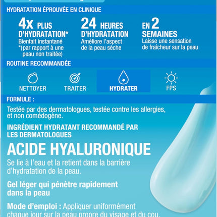 Hydro Boost Gel Cream Face Moisturizer, 47Ml | Lightweight Moisturizer with Hyaluronic Acid, Instant Absorption, Oil-Free, Non-Comedogenic, for Normal to Dry Skin