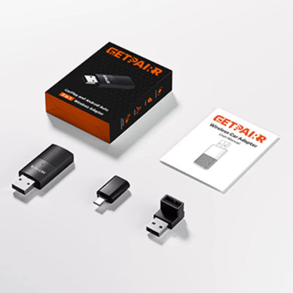 Wireless Carplay Dongle Android Auto Mini Adapter Plug and Play Wifi Fast Connect Universal for Cars with Wired Carplay